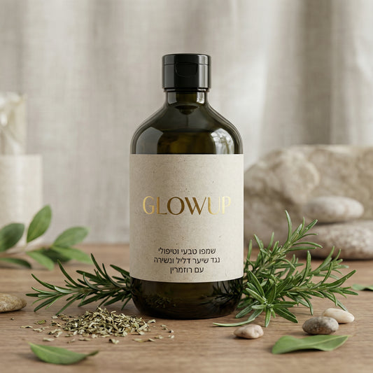 GLOW UP™ שמפו טבעי לטיפול בשיער חלש ודליל